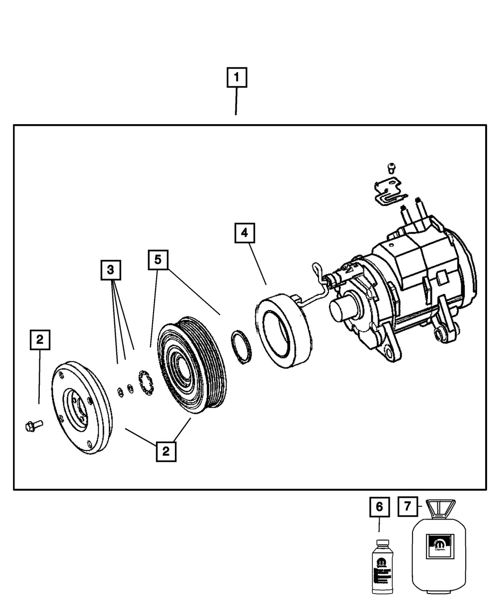 A/C Compressor Lubricant, Electric, A/C Compressor - Mopar (68043289ab)