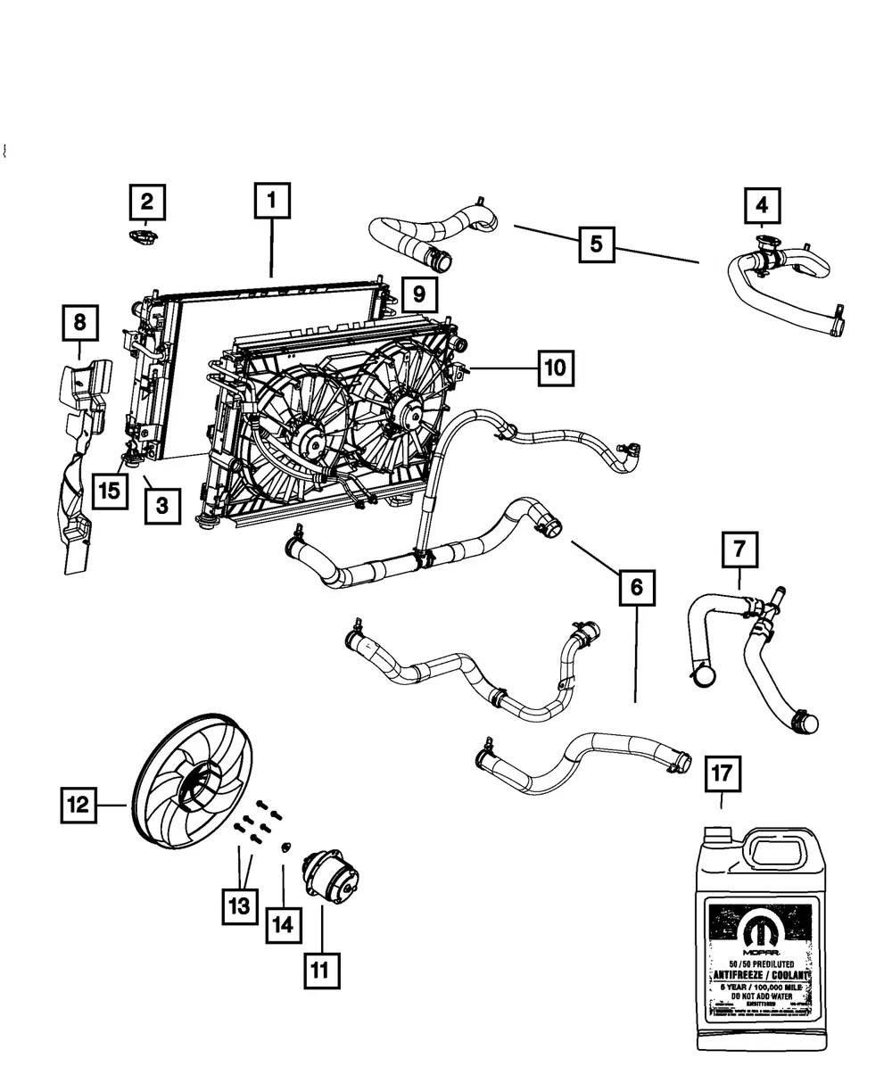 Coolant Antifreeze - Mopar (68051211ac)