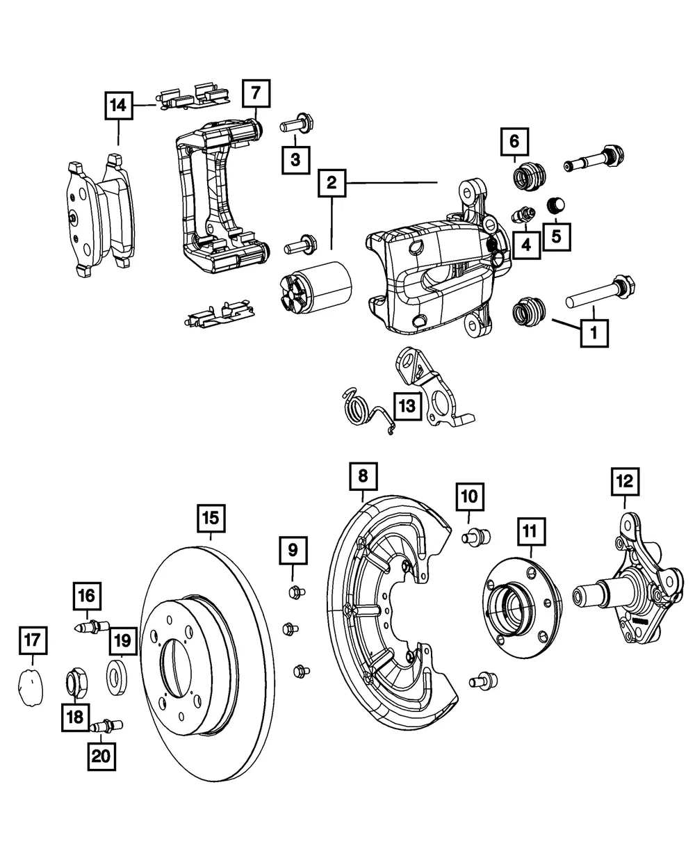 Disc Brake Caliper Assembly, Remanufactured, Left - Mopar (r8088931aa)