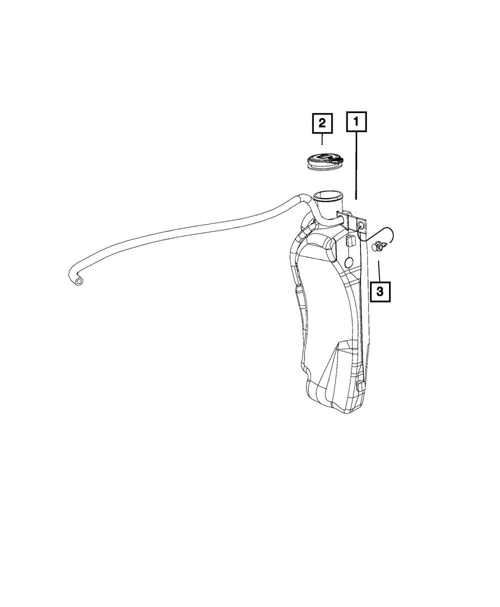 Coolant Recovery Bottle - Mopar (68091500ae) - view 10