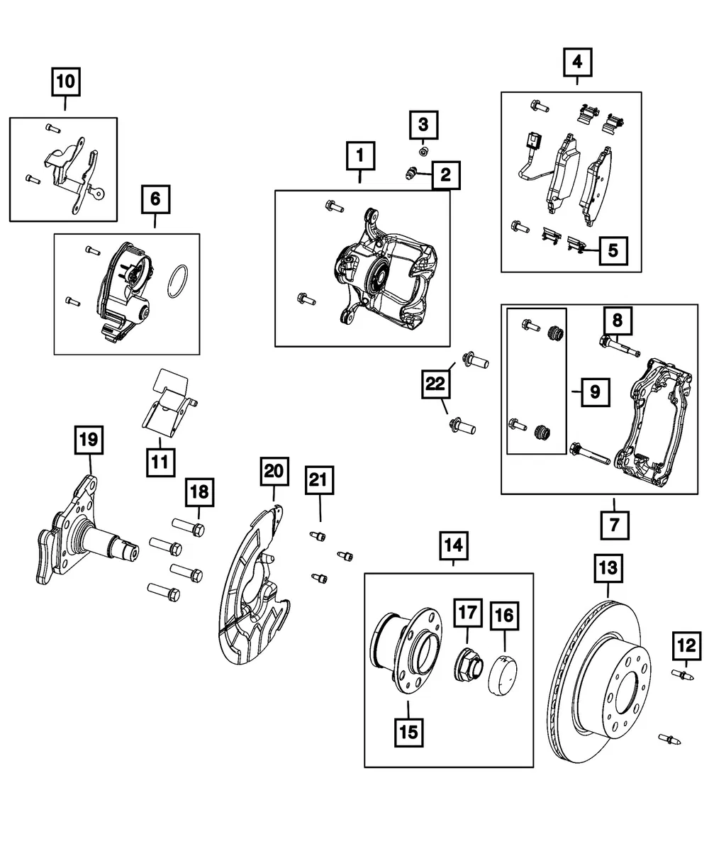 Rear Disc Brake Pad Kit - Mopar (68603420aa) - view 3
