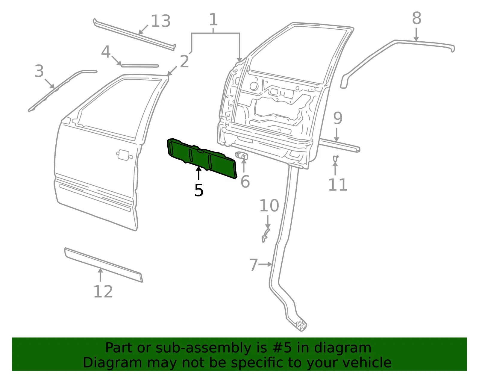 Impact Pad - Passenger Side (RH) - Volvo (6817828) - view 2