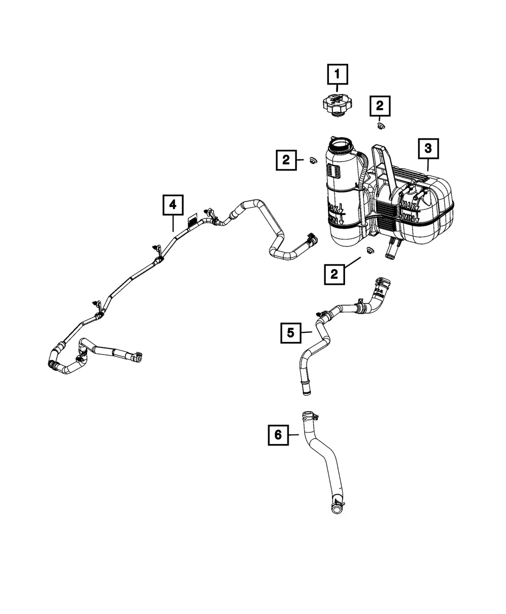 Coolant Recovery Bottle - Mopar (68184910AF) - view 7
