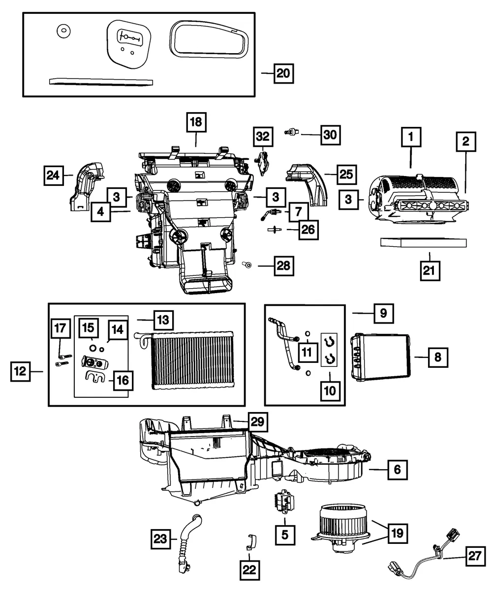 Evaporator Plate - Mopar (68194301aa)