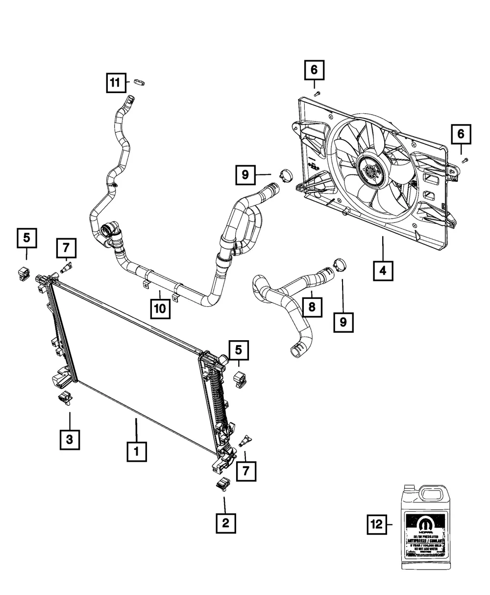 Engine Cooling Radiator - Mopar (68229284AB) - view 7