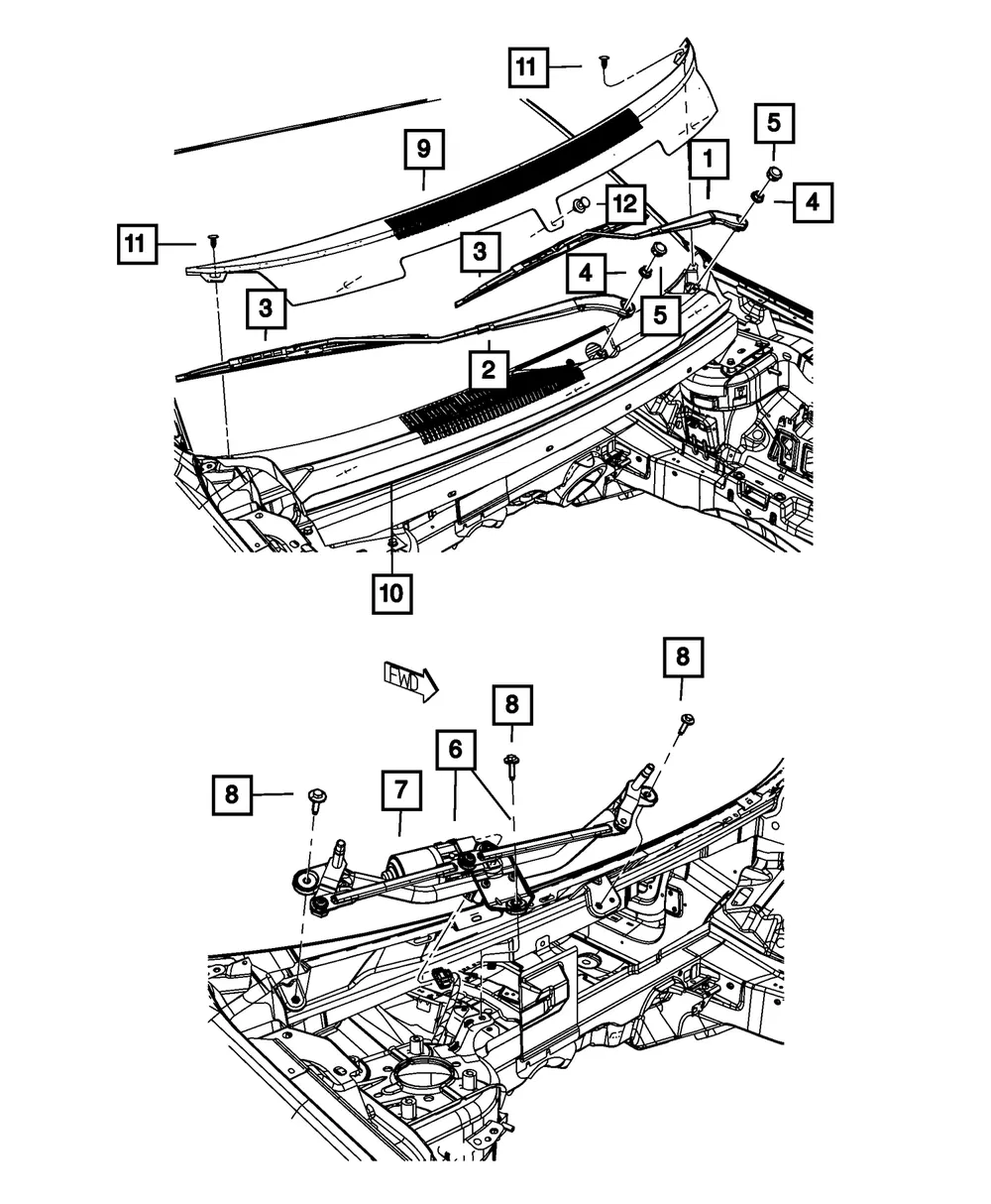 Front Wiper Blade, Right - Mopar (68235441aa) - view 3