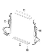 Radiator Shield, Left - Mopar (68239909ae) - view 9