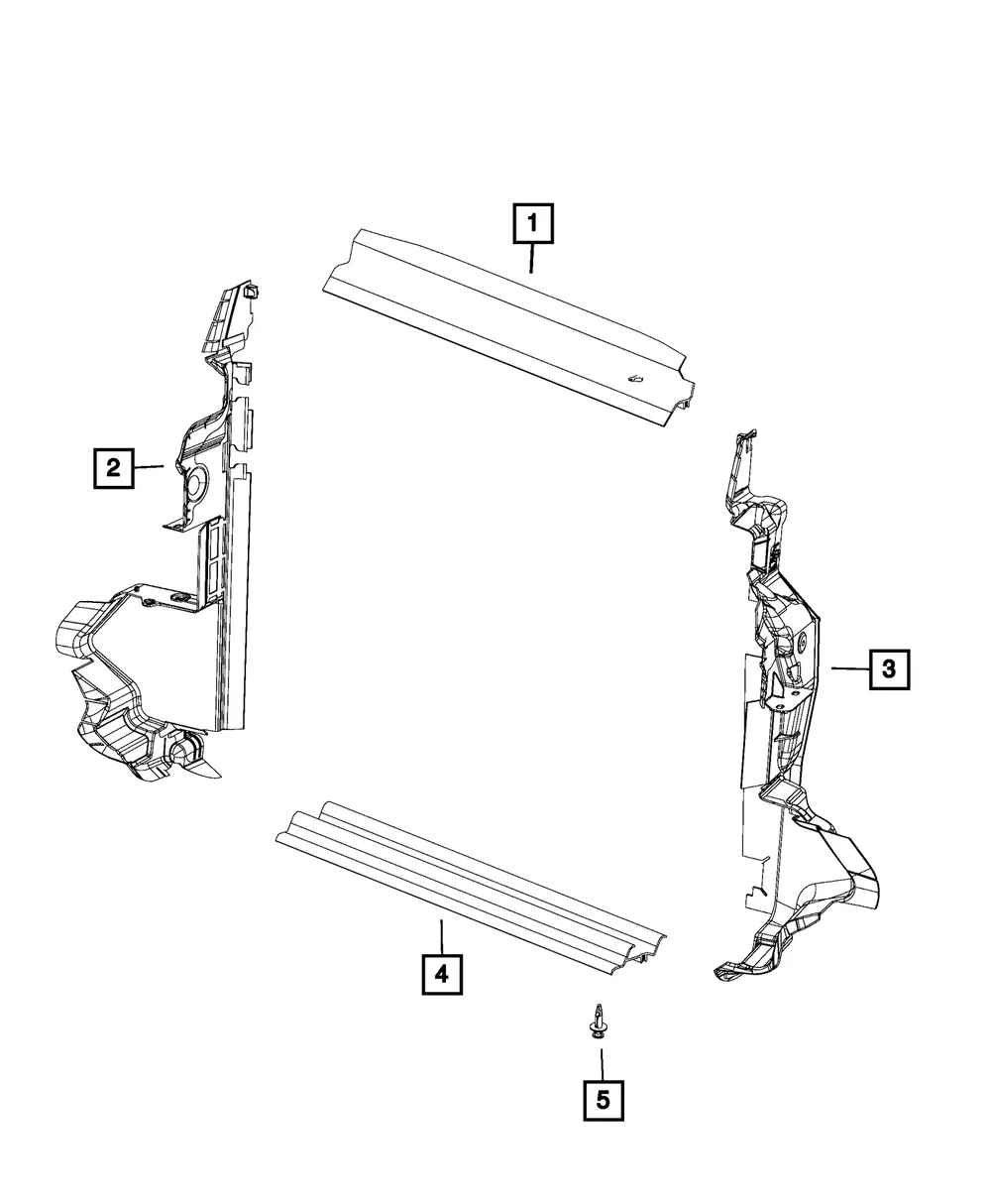 Radiator Shield, Left - Mopar (68239909ae) - view 8
