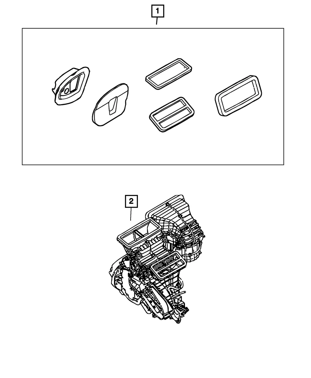 A/C And Heater Unit Seal Kit - Mopar (68241597aa)