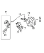 Power Brake Booster - Mopar (68245355AE) - view 11