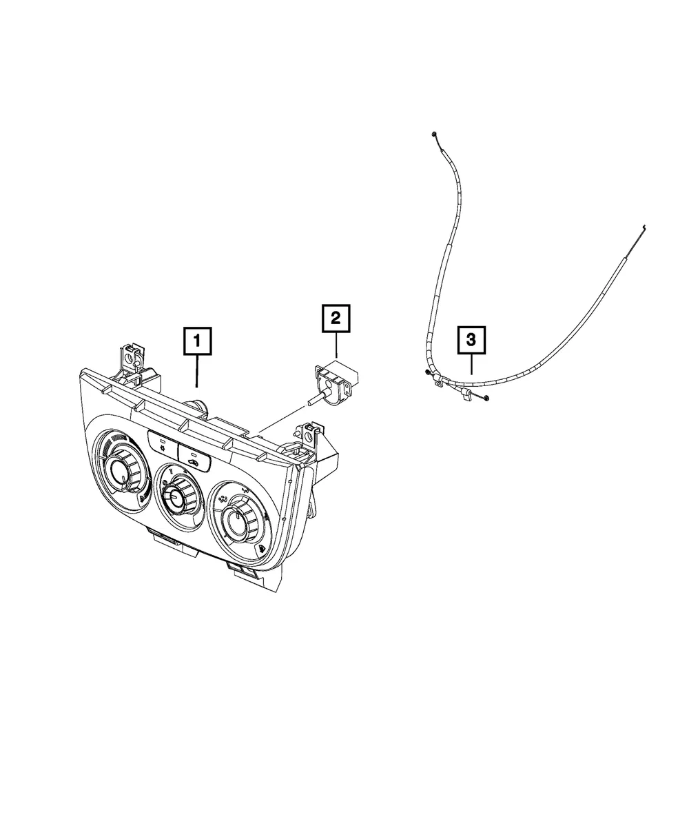 A/C And Heater Control Cable - Mopar (68270228aa) - view 5