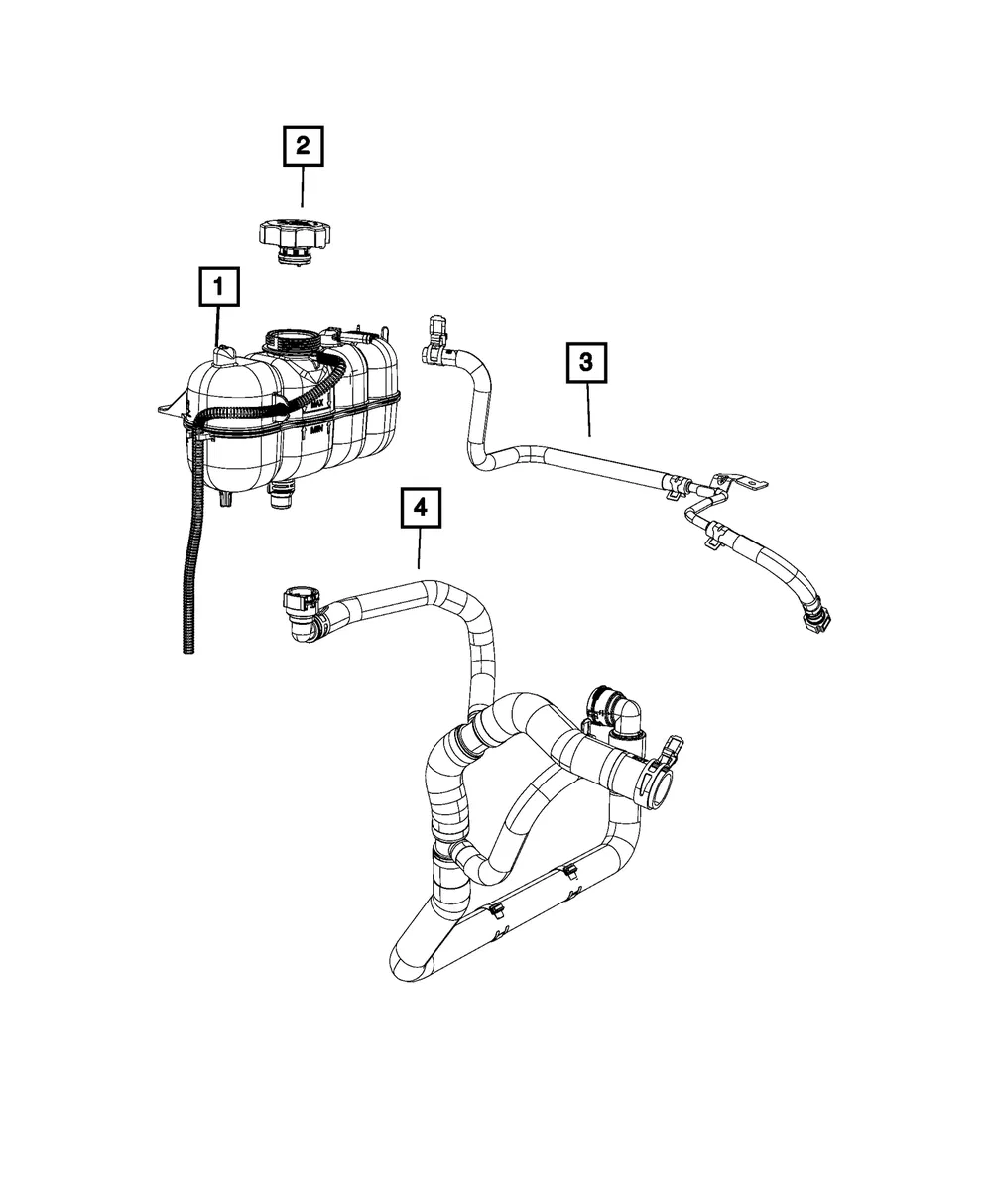 Coolant Reservoir - Mopar (68288272ab)
