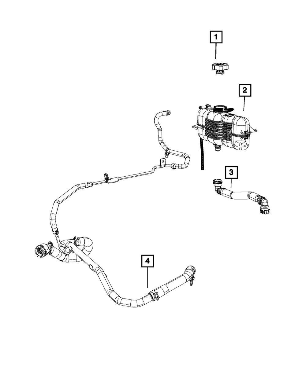Coolant Reservoir - Mopar (68288281ab) - view 5