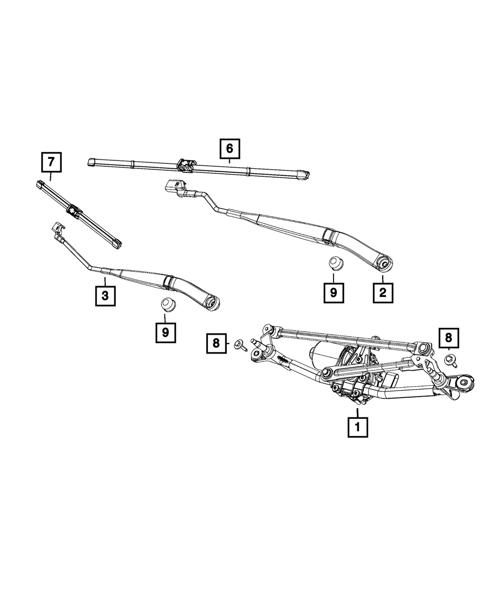 Front Wiper Blade, Left - Mopar (68295332AA) - view 6