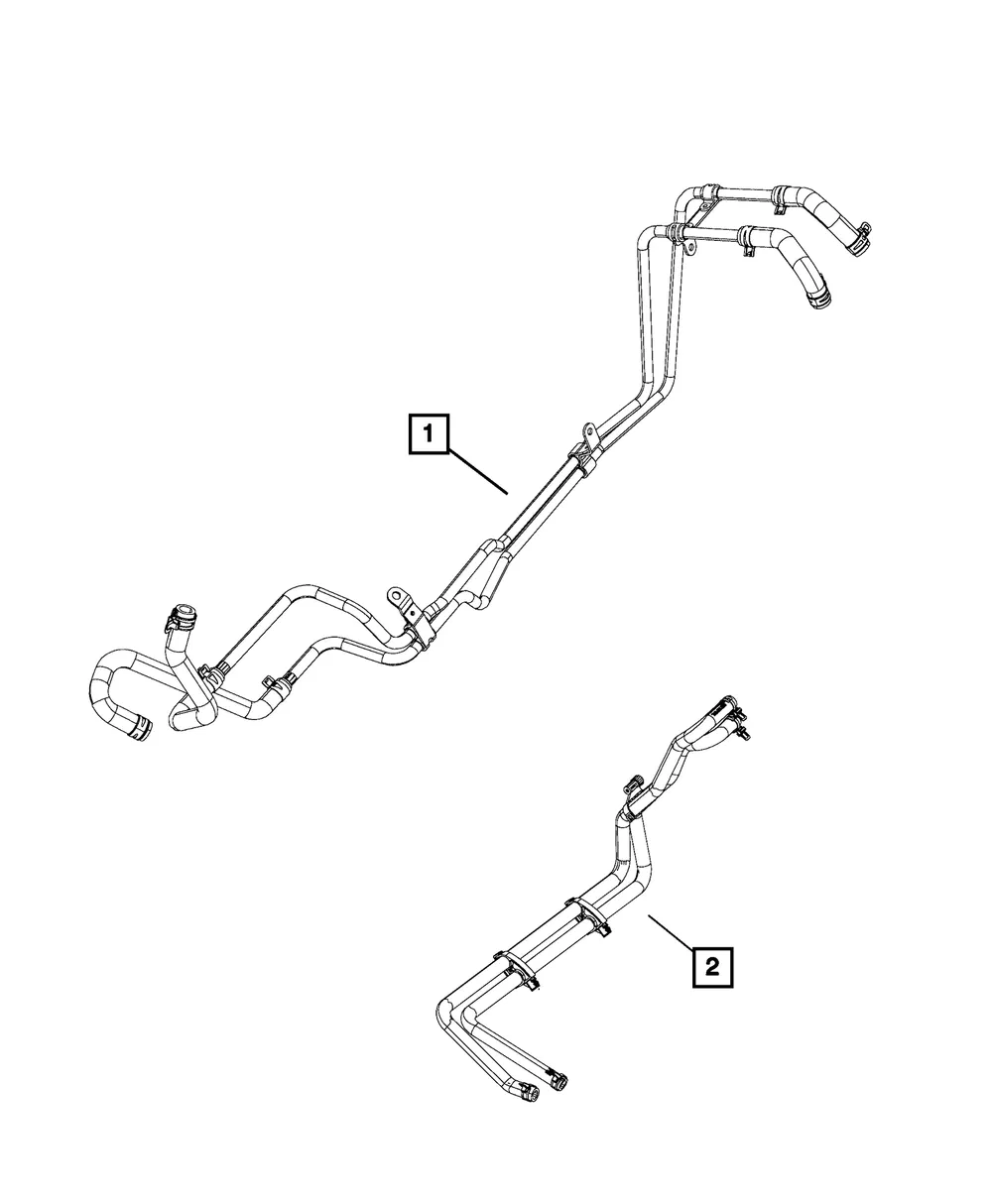 Heater Core Hose - Mopar (68297637aa) - view 5