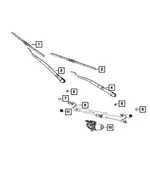 Wiper Pivot And Linkage - Mopar (68301827aa) - view 5
