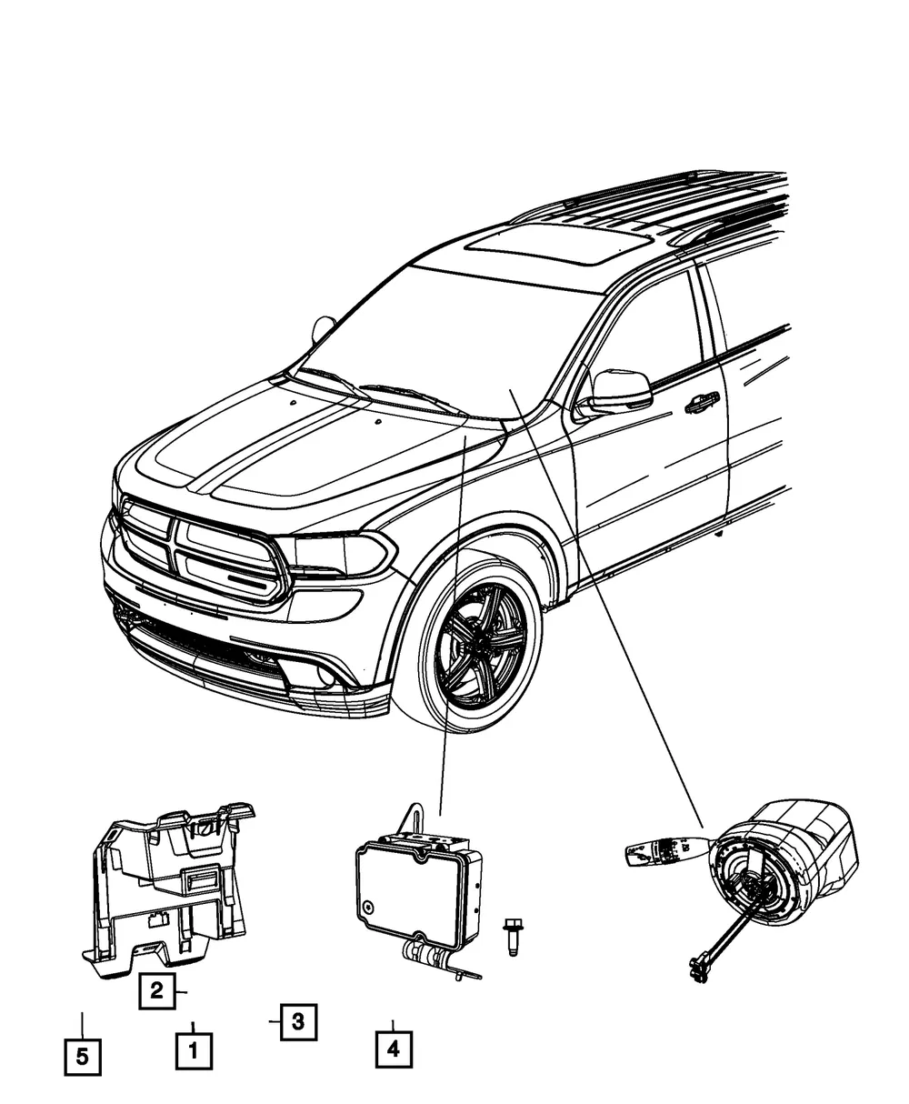 Anti-Lock Brake System Module - Mopar (68404410AA) - view 2