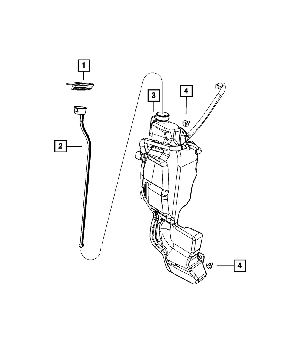 Coolant Recovery Bottle - Mopar (68309844AC) - view 7