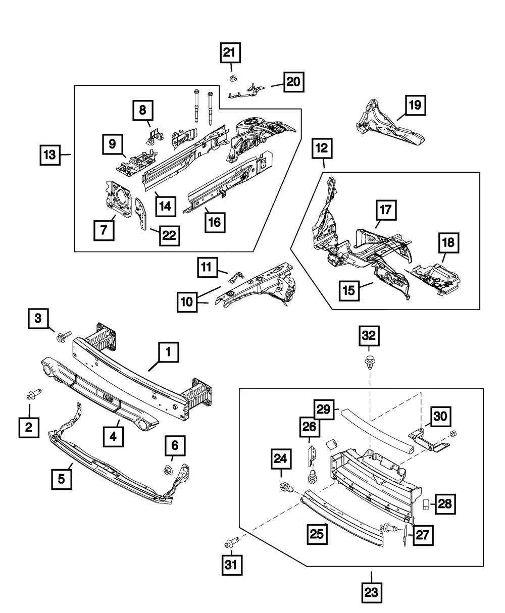 Air Duct Bracket - Mopar (68333388aa)