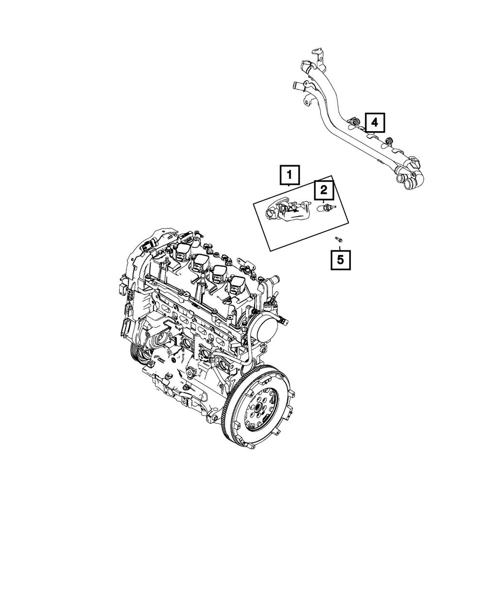 Thermostat Housing Tube - Mopar (68320700aa)