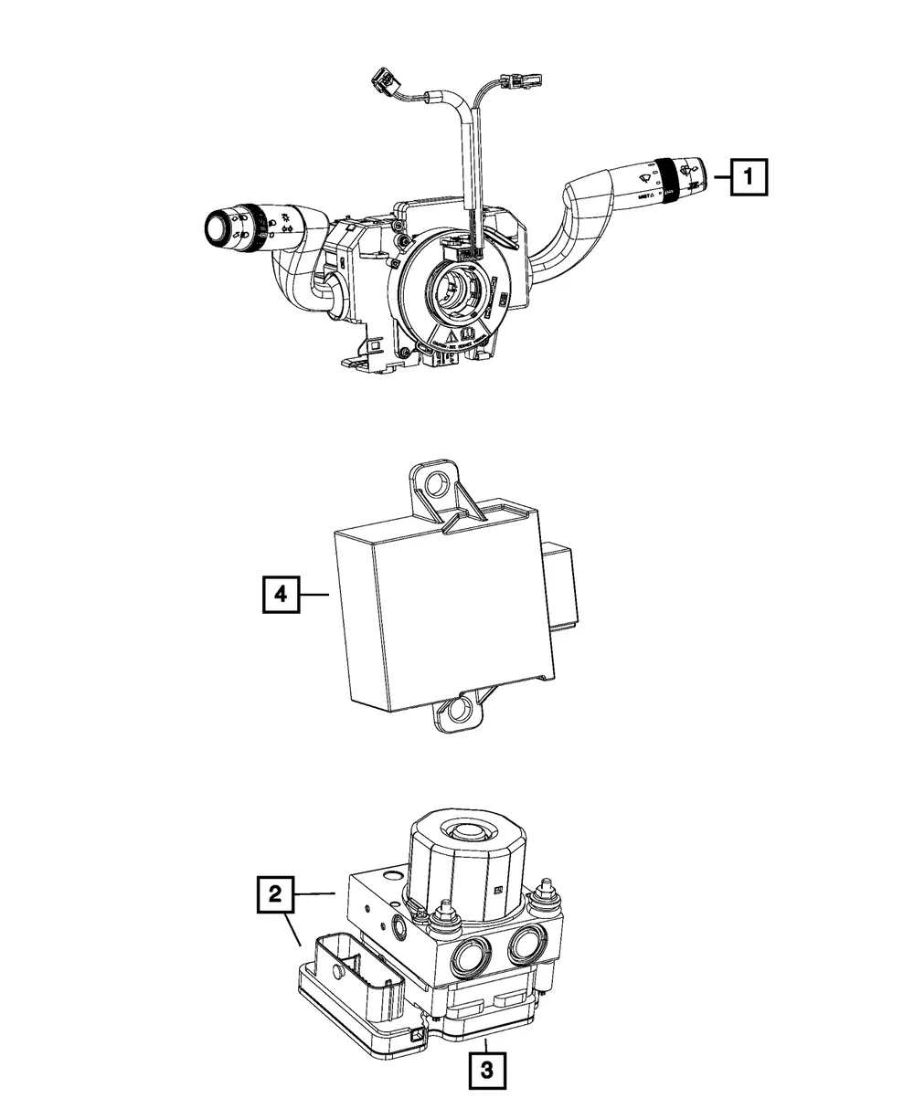Anti-Lock Brake System Module - Mopar (68617653aa)
