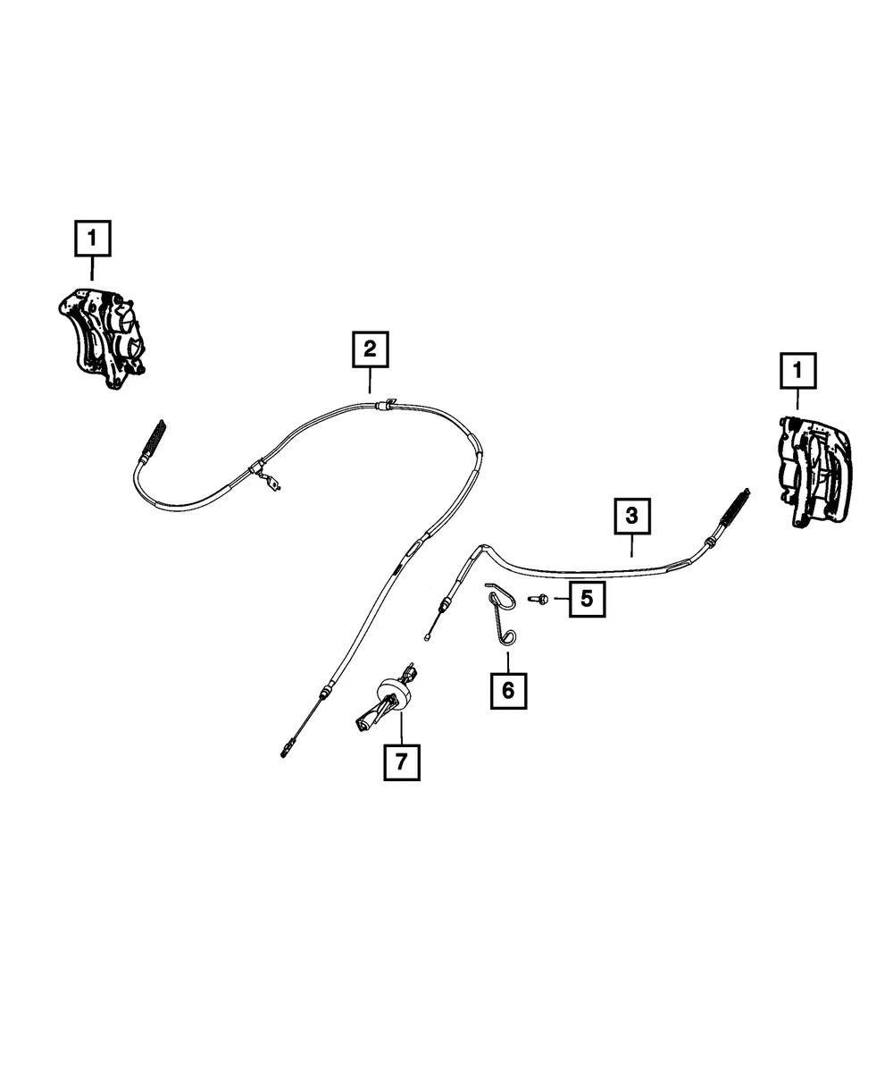 Parking Brake Cable - Mopar (68364523ac) - view 6