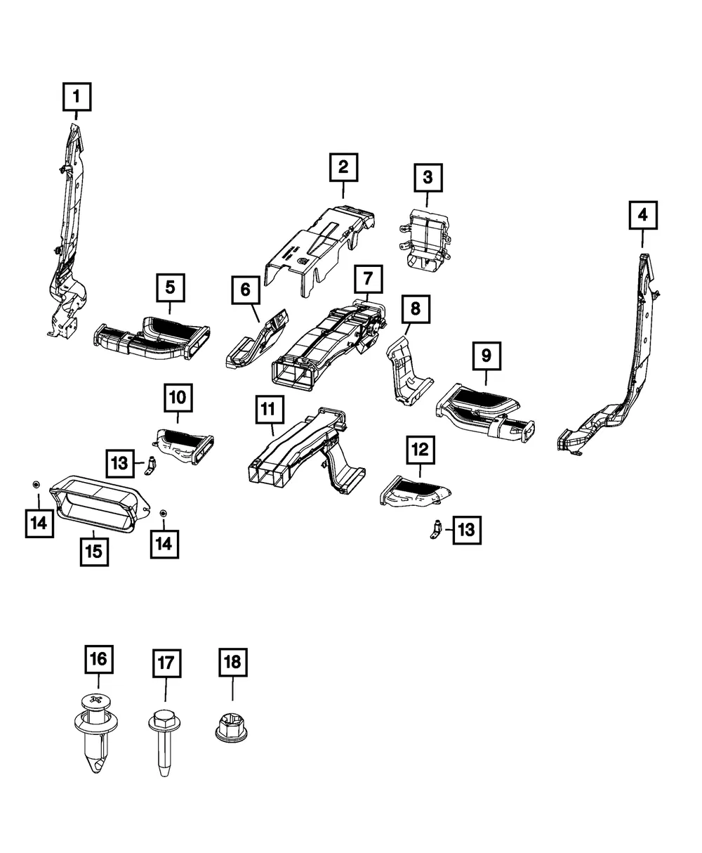 A/C And Heater Duct - Mopar (68379751AC) - view 4