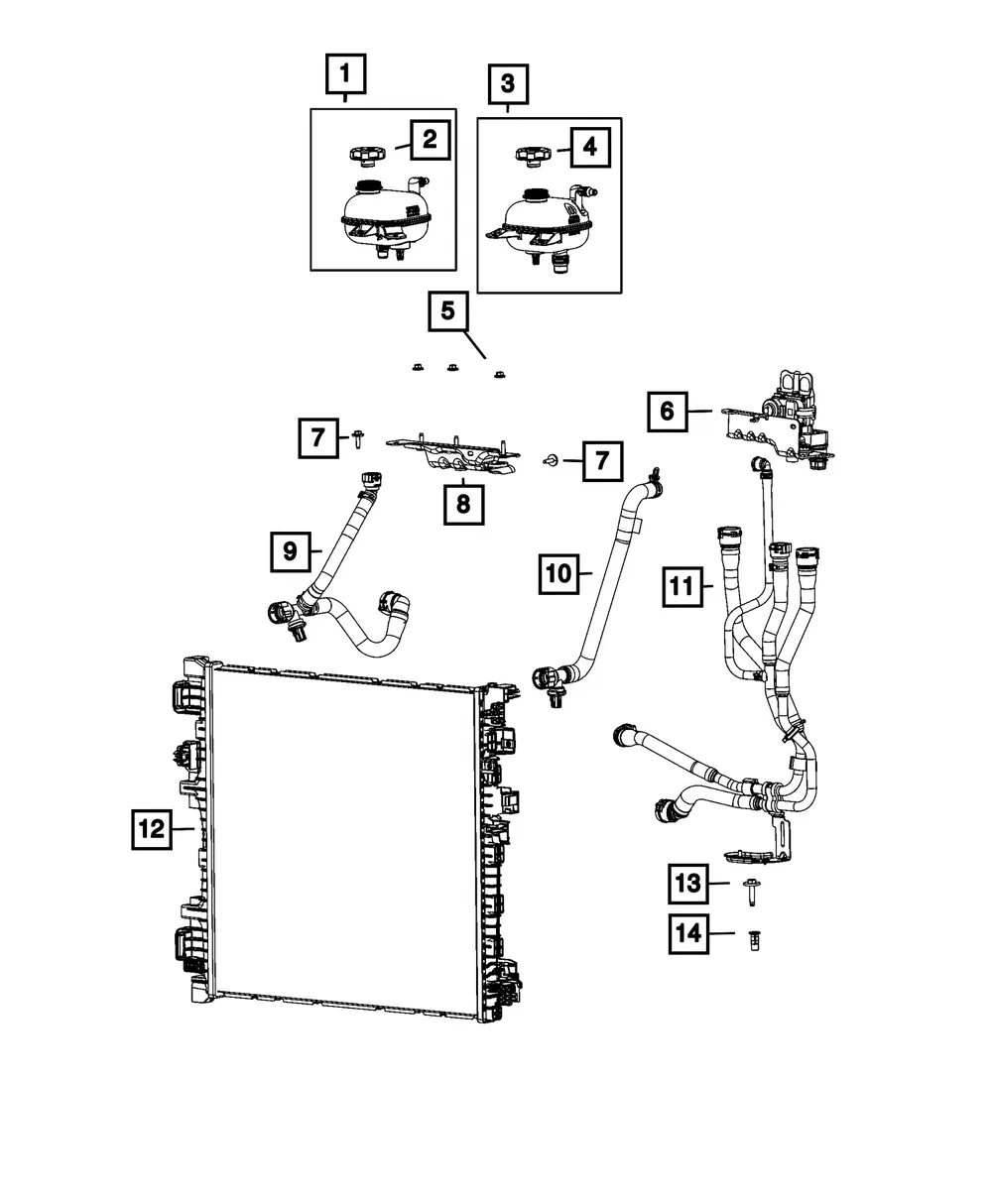 Coolant Reservoir - Mopar (68379826ab) - view 2