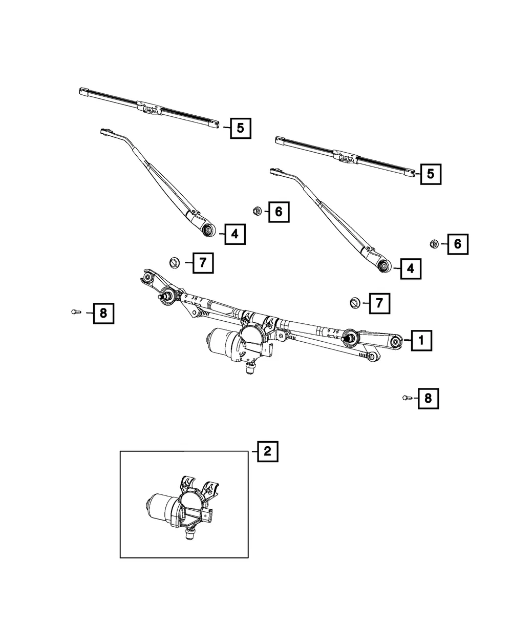 Front Wiper Blade - Mopar (68383600AB) - view 8