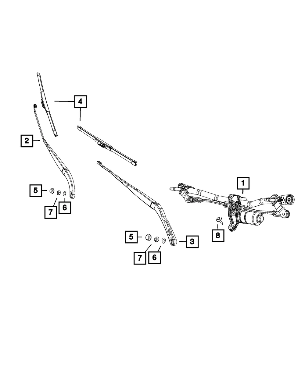 Front Wiper Blade - Mopar (68390432aa) - view 3
