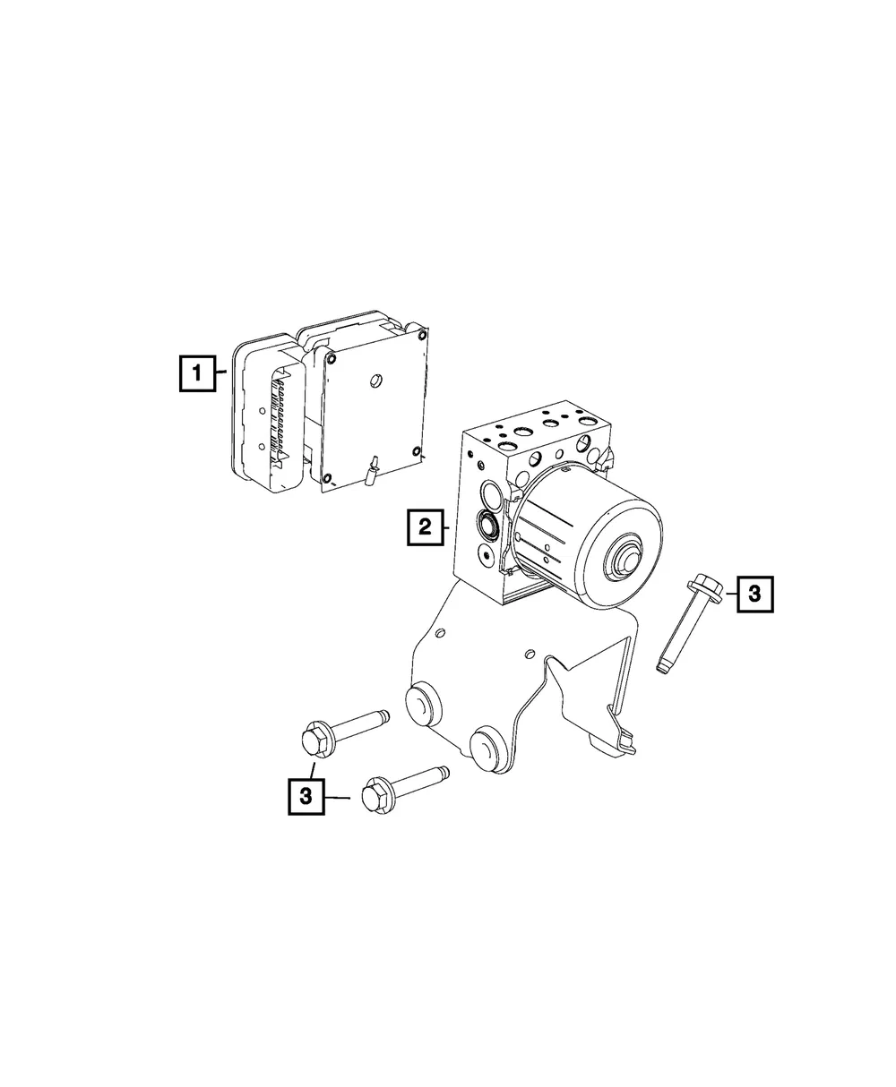 Anti-Lock Brake System Module - Mopar (68531864AI)