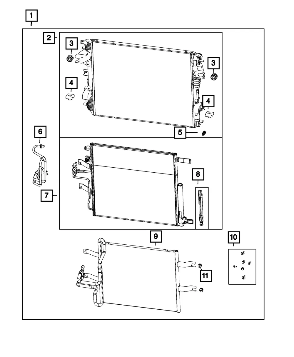 Engine Cooling Radiator - Mopar (68430021aa) - view 4