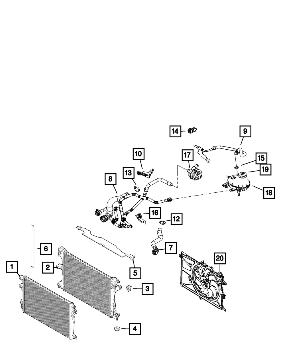 Radiator Lower Seal - Mopar (68465922aa)