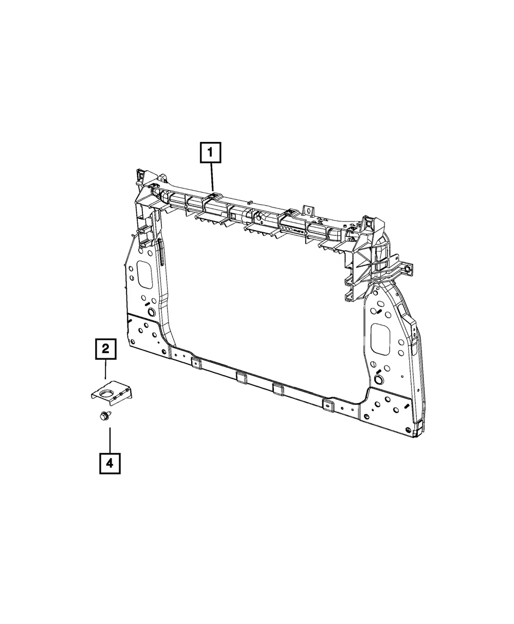 Radiator Closure Panel - Mopar (68438881AA)