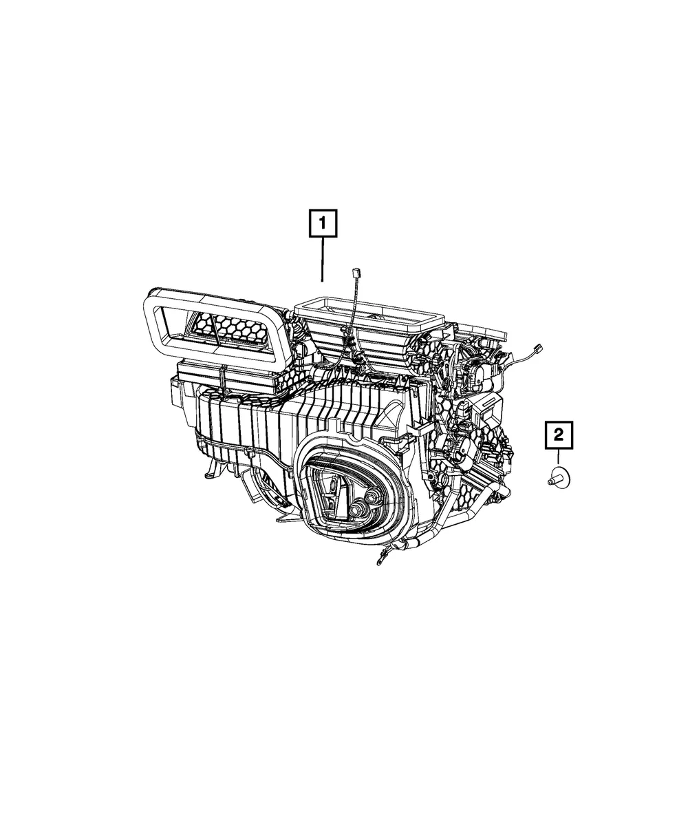 Heater And A/C Unit - Mopar (68610694aa)