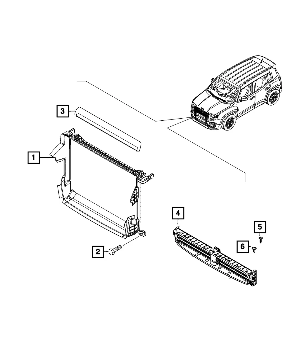 Radiator Shroud - Mopar (68473676aa)