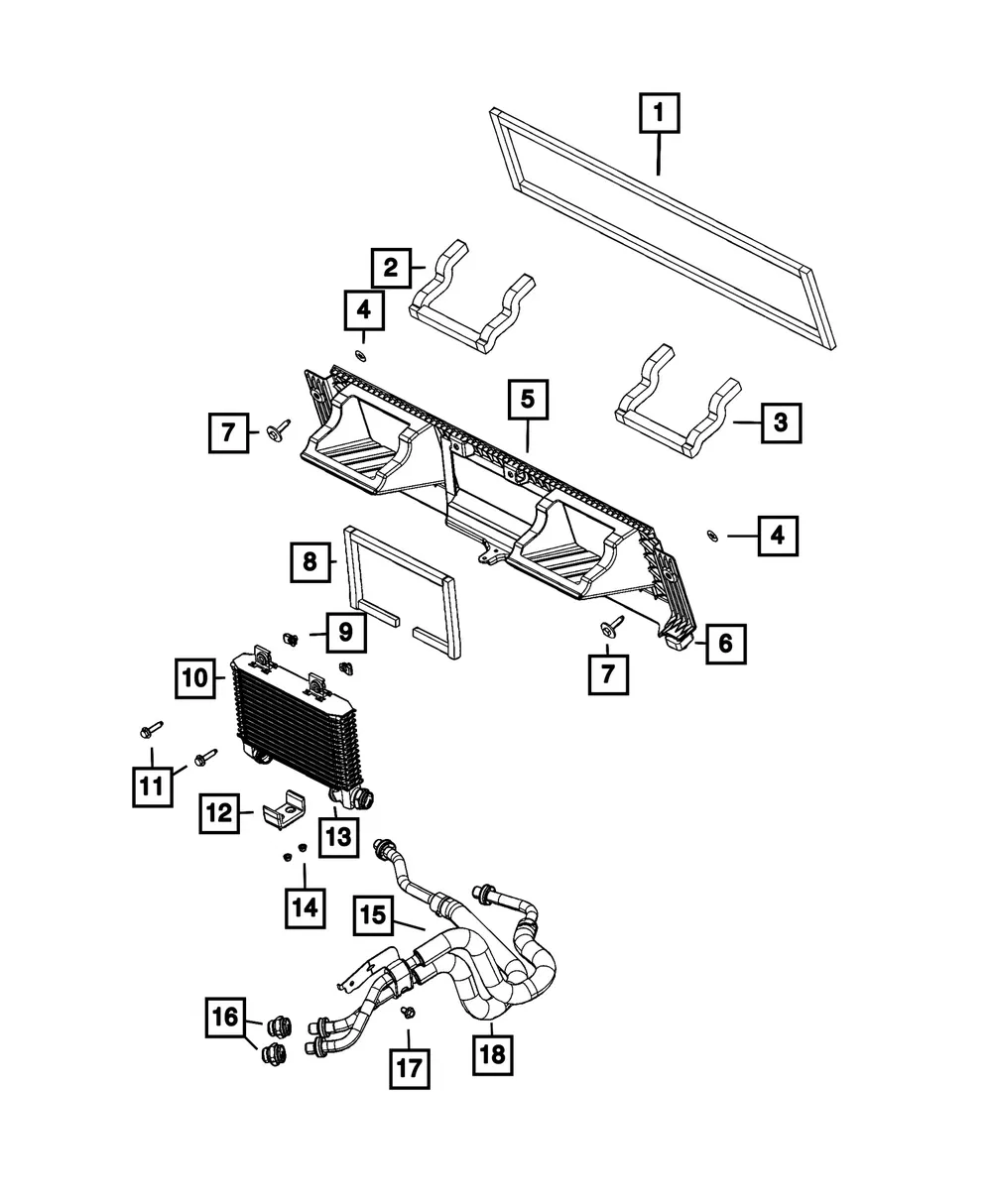Radiator Seal - Mopar (68443844aa)