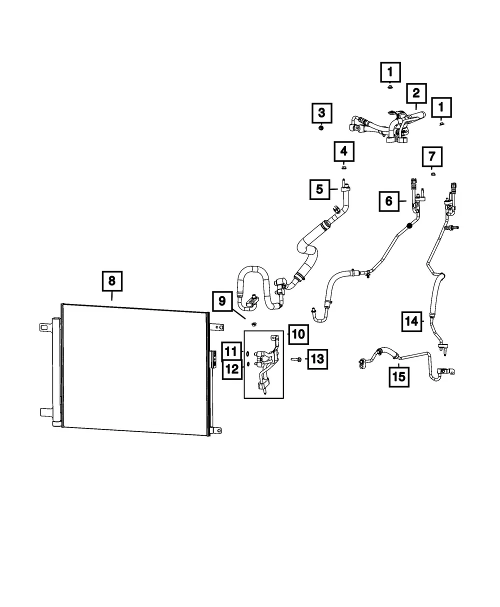 Air Conditioning Condenser - Mopar (68467576AA)