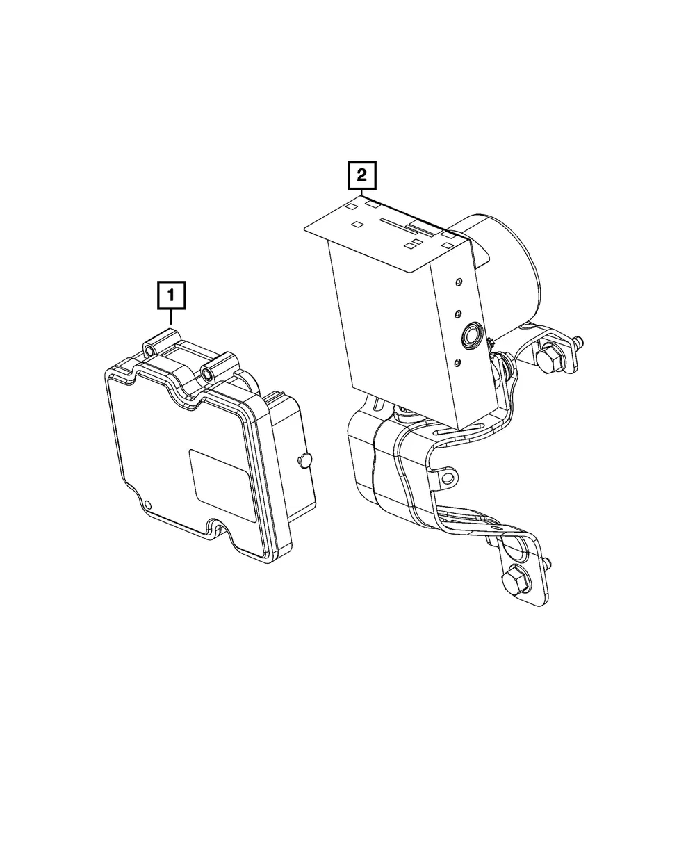 Anti-Lock Brake System Module - Mopar (68472376aa)