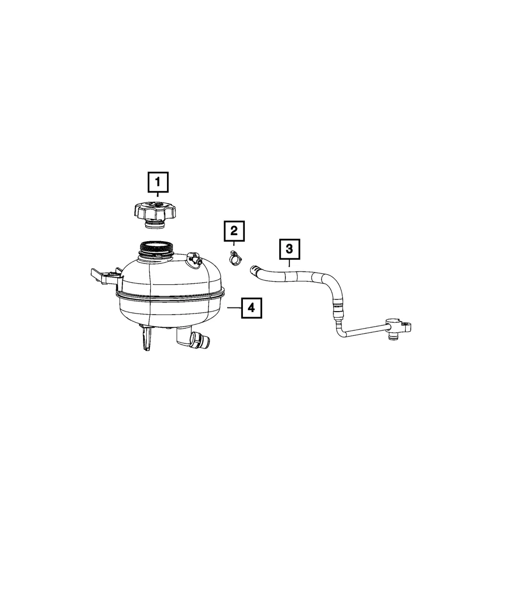 Coolant Reservoir - Mopar (68472715AB) - view 3