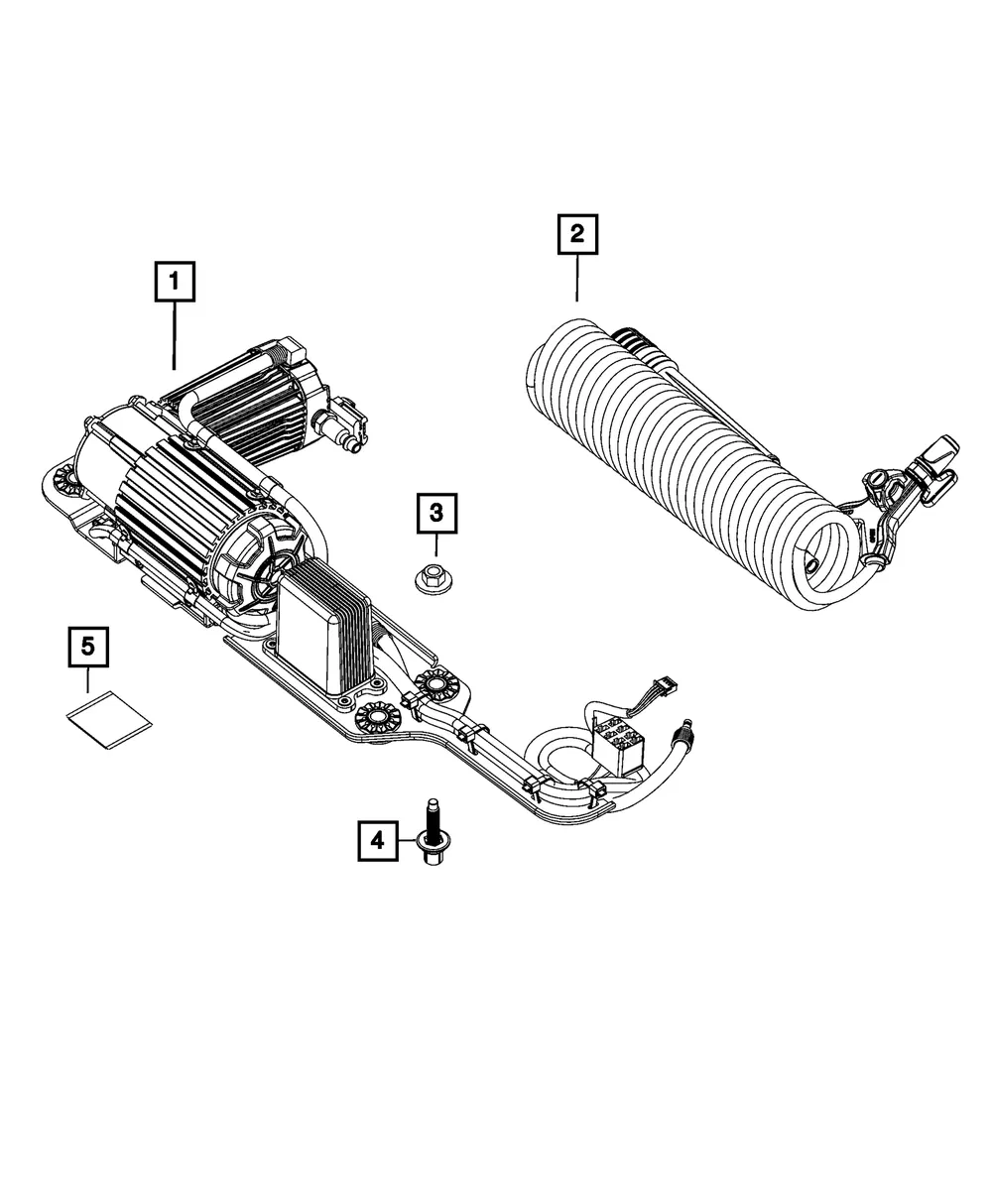 Air Compressor Hose Assembly - Mopar (68494513AA)