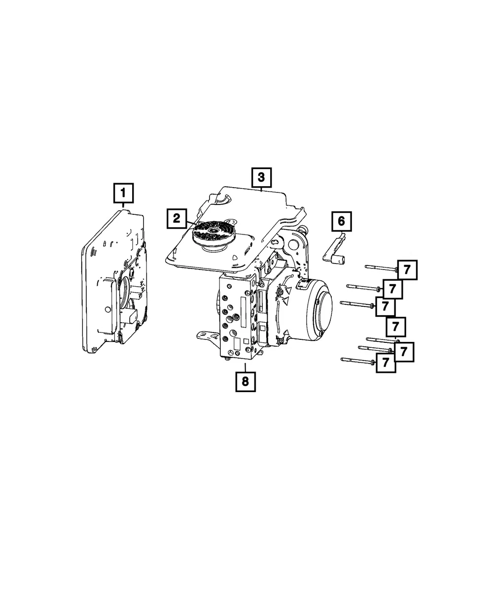 Anti-Lock Brake System Module - Mopar (68734136AB)