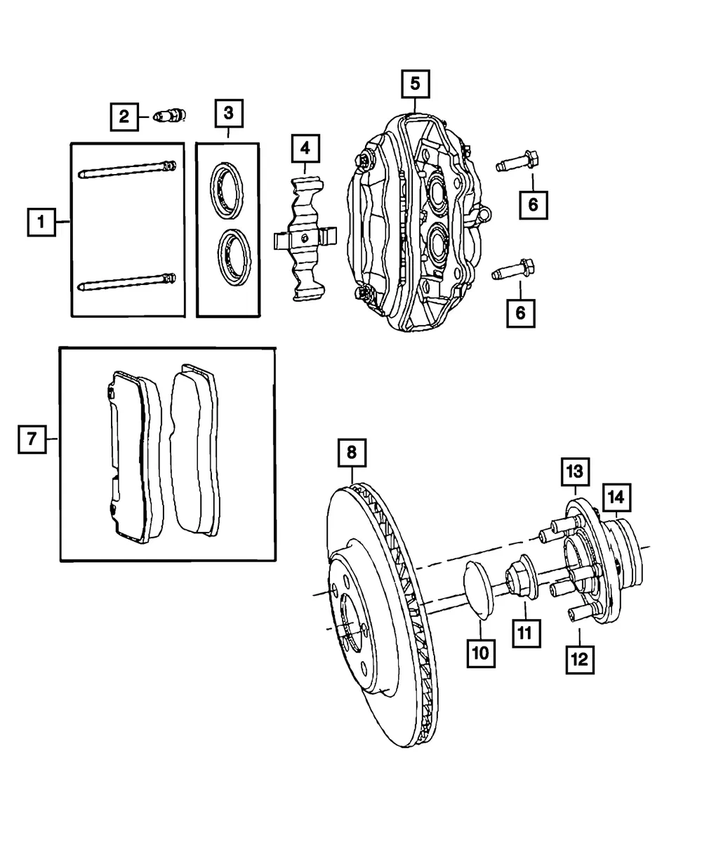 Disc Brake Caliper - Mopar (68525310aa)