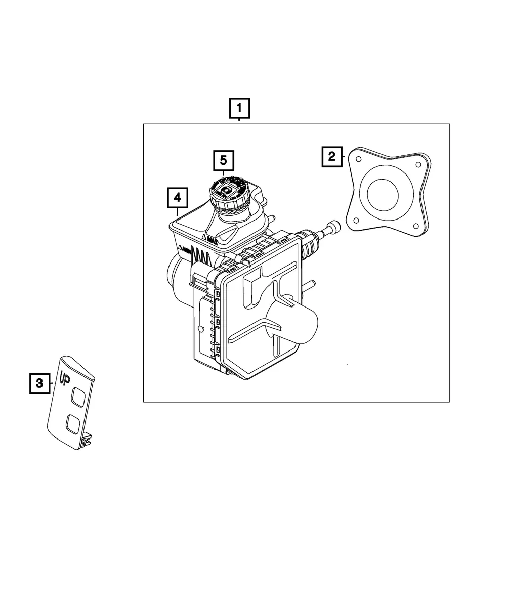 Anti-Lock Brake Control Unit - Mopar (68719980AA)