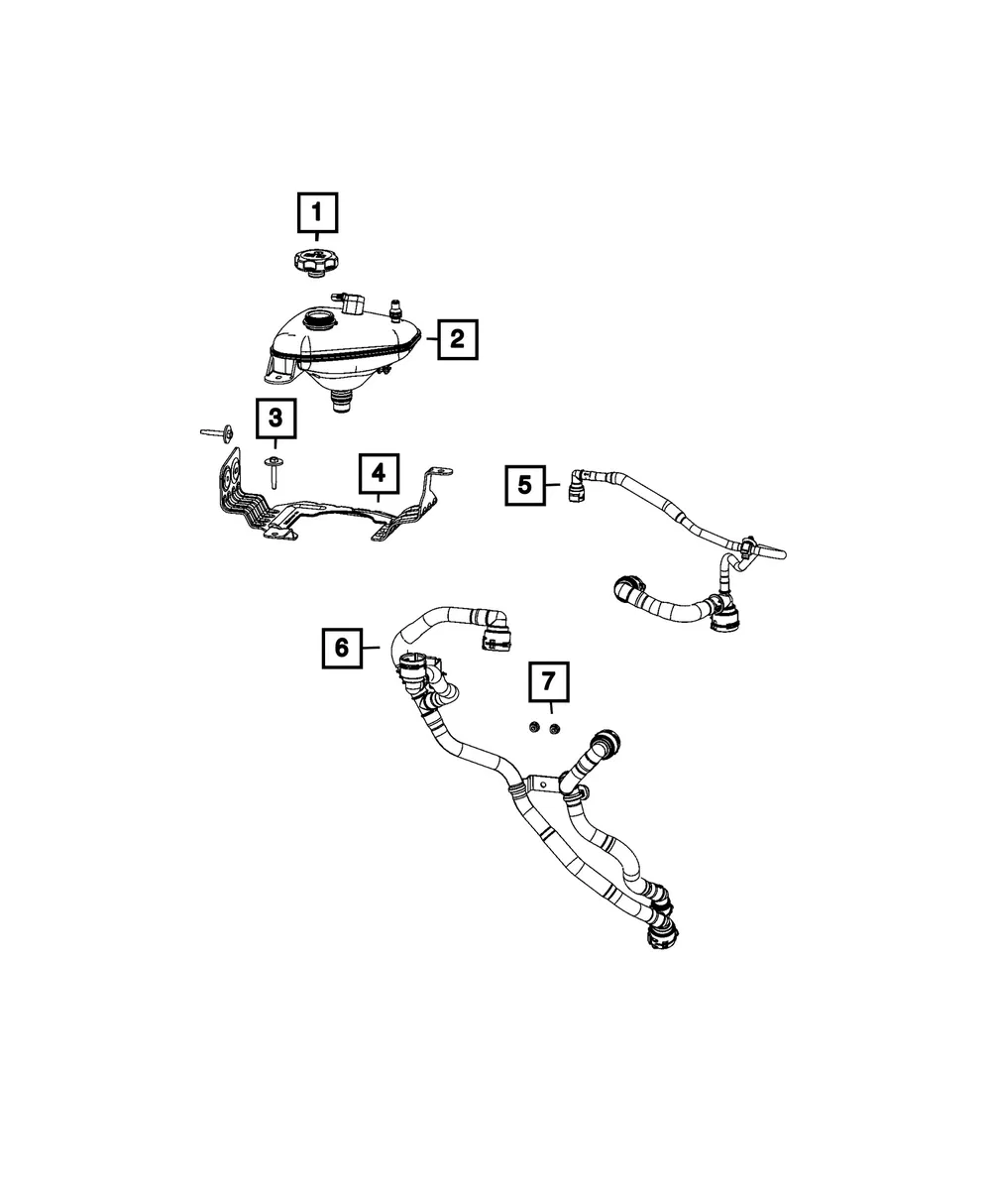 Coolant Reservoir - Mopar (68584853AB) - view 2