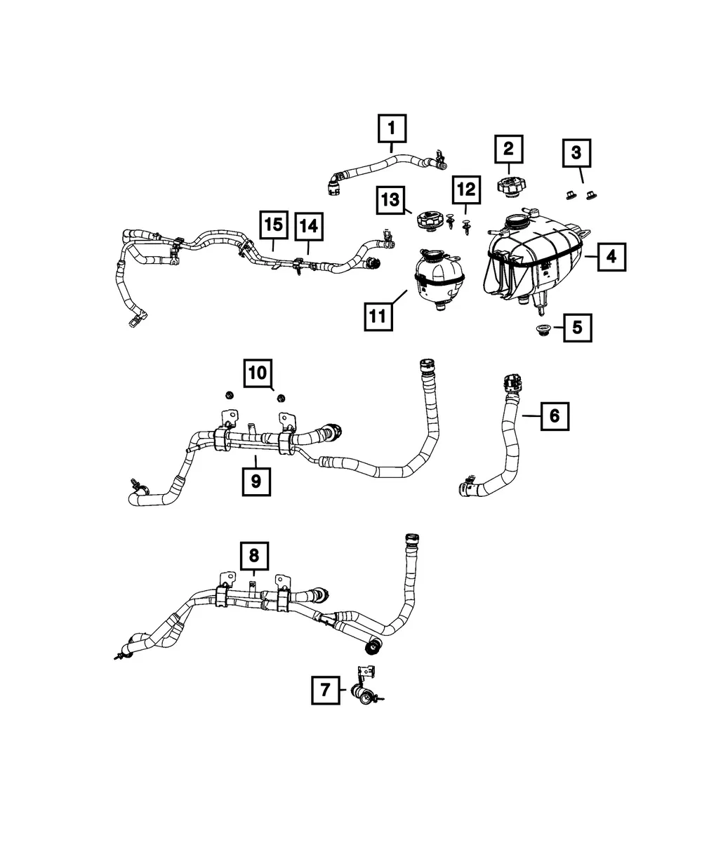 Coolant Reservoir - Mopar (68589357AC)