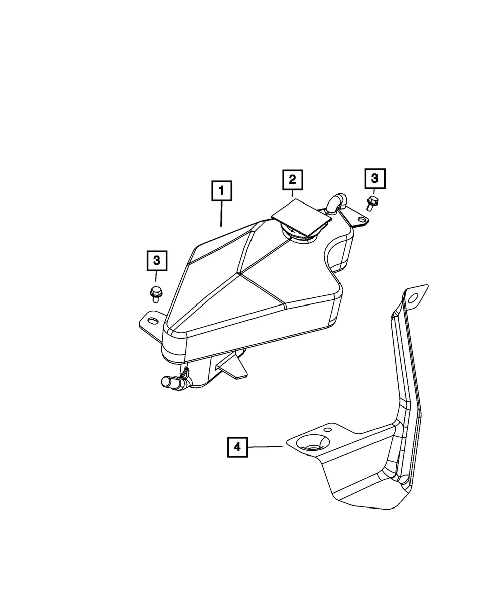 Coolant Recovery Bottle - Mopar (68606464aa)