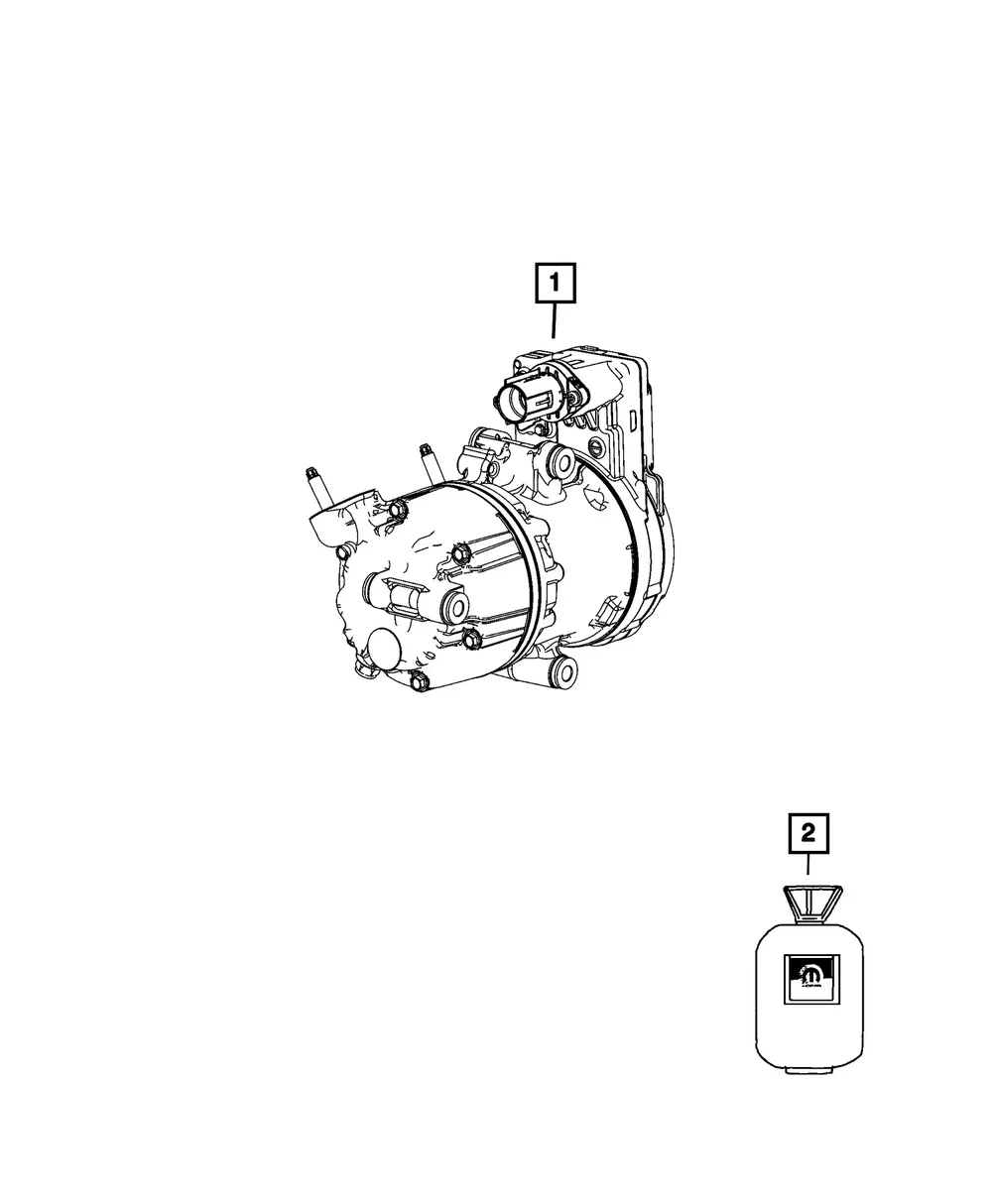 Air Conditioning Compressor - Mopar (68668299AC)