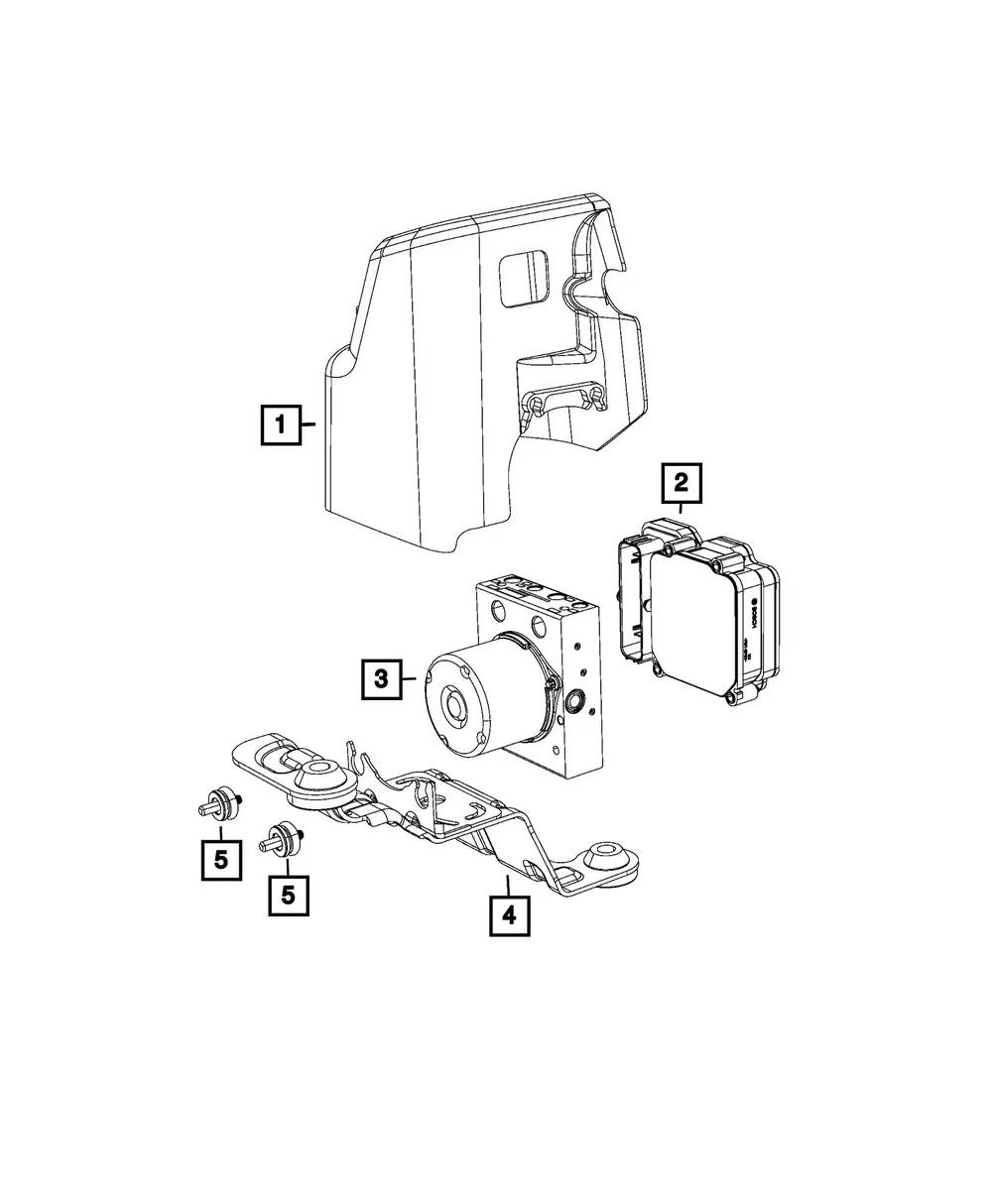 Anti-Lock Brake System Module - Mopar (68488633aa)