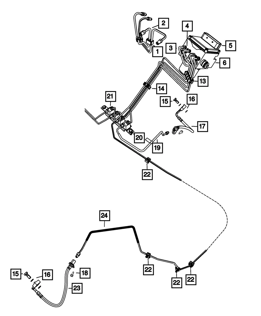 Anti-Lock Brake System Module - Mopar (68728132AA)